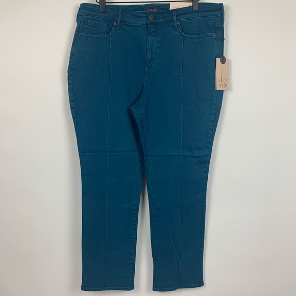 NEW NYDJ | Sheri Pintuck Slim Ankle Jeans Bluebell - Picture 2 of 11